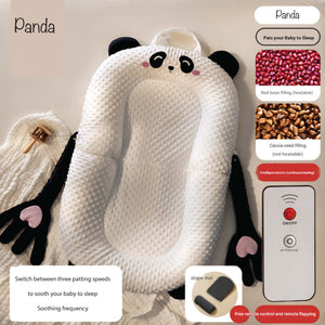 Baby Bed with a Patting Feature to Caress your baby to sleep, with Mother-like hugs to relieve stress and separation anxiety. Soft and Cuddly for a good night's Sleep. Includes mats to top baby rolling.