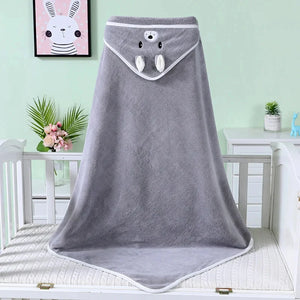 Cartoon Animal Baby Hooded Towel – Soft Newborn Blanket & Toddler Bathrobe, Warm Swaddle Wrap for Boys & Girls