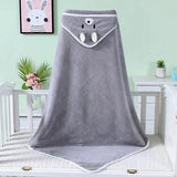 Cartoon Animal Baby Hooded Towel – Soft Newborn Blanket & Toddler Bathrobe, Warm Swaddle Wrap for Boys & Girls