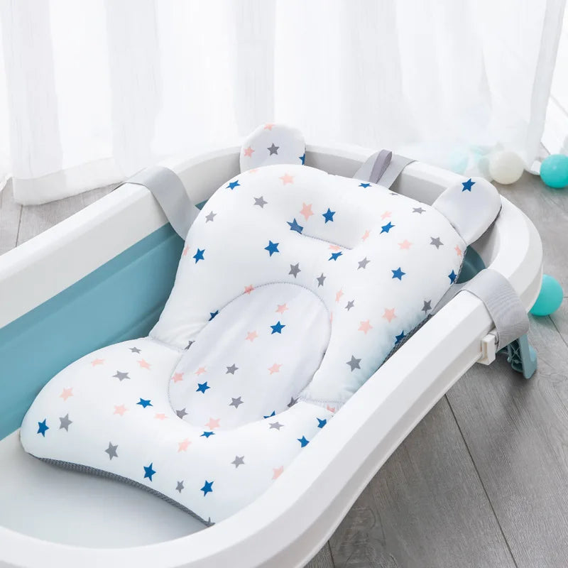Portable Infant Bath Cushion – Non-Slip Newborn Bathtub Mat for Safe & Comfy Baby Bathing