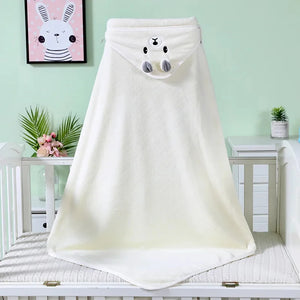 Cartoon Animal Baby Hooded Towel – Soft Newborn Blanket & Toddler Bathrobe, Warm Swaddle Wrap for Boys & Girls