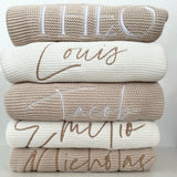 Personalized Baby Blanket – Custom Name Swaddle, Stroller & Crib Cover, Perfect Newborn Gift for Boys & Girls