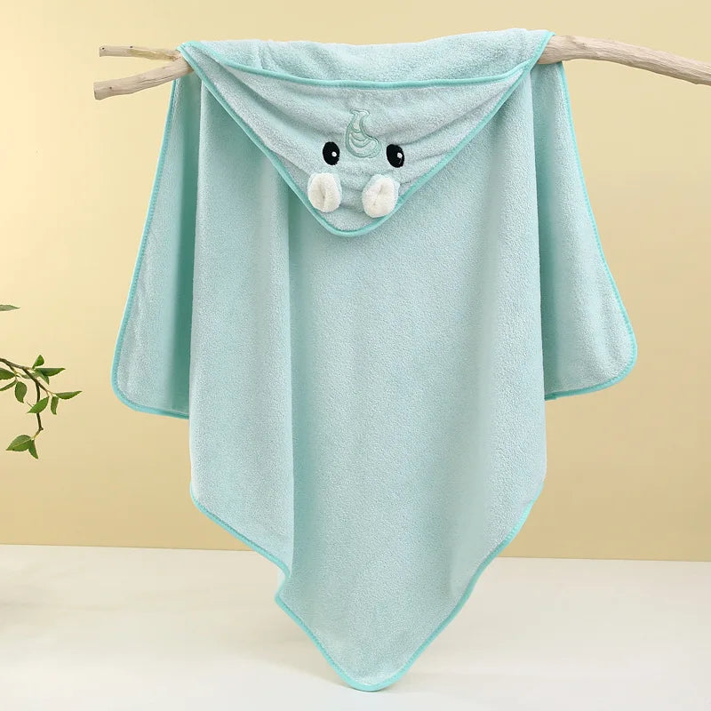 Soft & Absorbent Baby Bath Towel – Cute Newborn Swaddle Wrap & Blanket for Boys and Girls