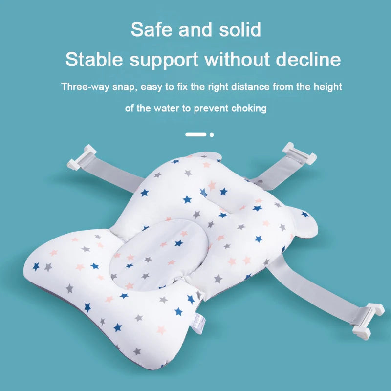 Portable Infant Bath Cushion – Non-Slip Newborn Bathtub Mat for Safe & Comfy Baby Bathing